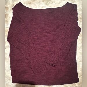 EXPRESS- Burgundy Long Sleeve Sweater